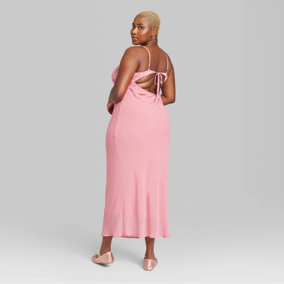 Pink Floral Cup Maxi Dress - Picture 4 of 4